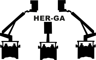 HER-GA Emelőkosaras Autóbérlés logó